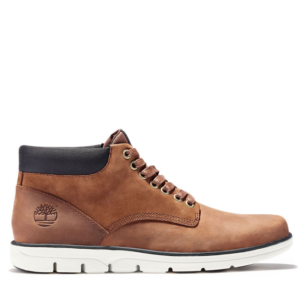 Timberland Mens Chukka Boots Bradstreet Leather Sneaker - Brown - India KW4053761